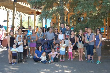 The providers and staff of Parker Pediatrics gathered together for group photo.