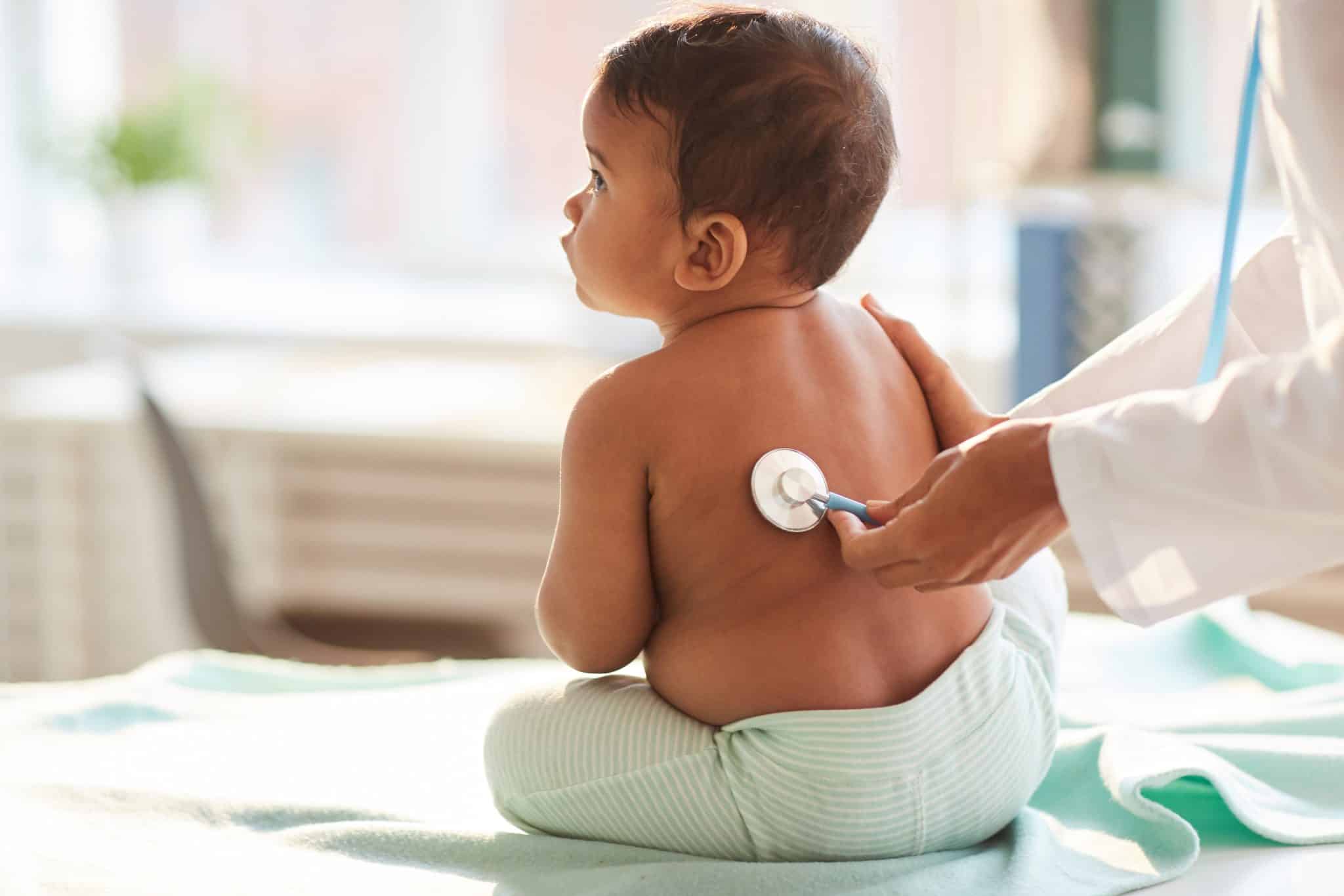 doctor examining a baby in parker, colorado